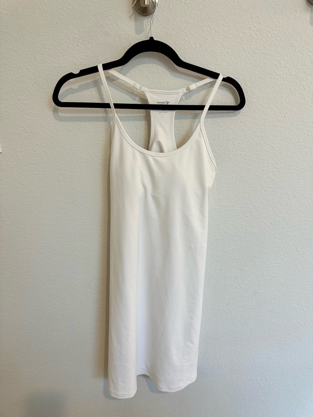 White Racerback Athletic Dress